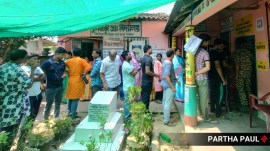 Till 1 pm, the state recorded about 54.80 per cent polling. (Express Photo)